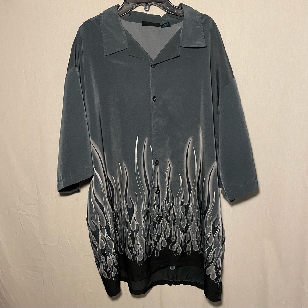 Vintage Flame Button Up